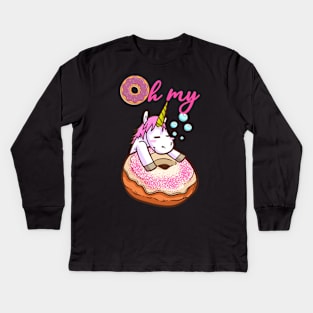 oh my donut Kids Long Sleeve T-Shirt